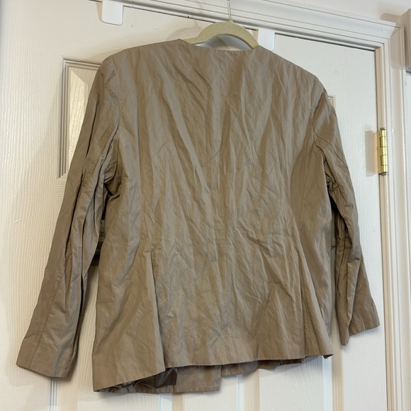 NWT Tahari tan cream light weight women’s blazer roti jacket work formal 12 - Picture 9 of 9